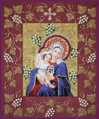 Набор для вышивки бисером  Богородица Покрывающая в рамке