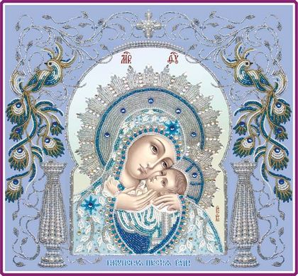 Набор для вышивки бисером Богородица Корсунская в рамке