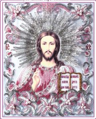 Набор для вышивки бисером Иисус Христос лилии